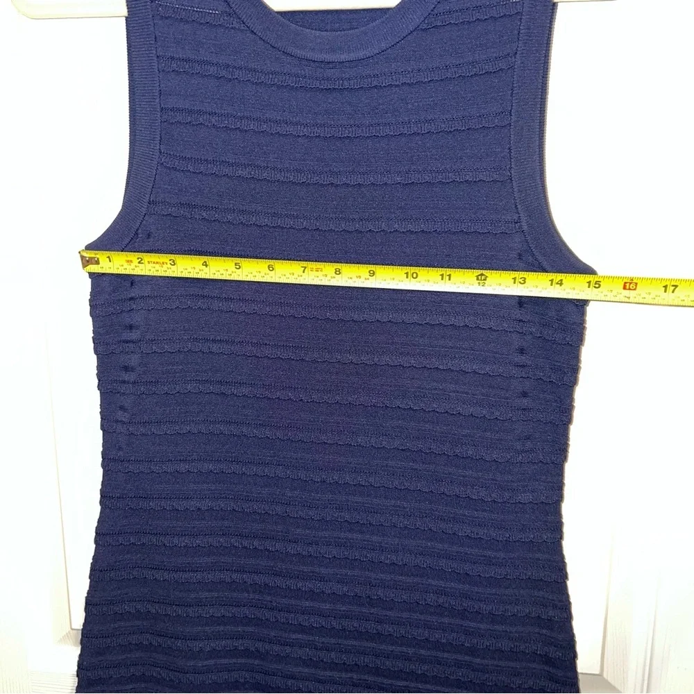 Michael Kors Navy Ruffled Tube Dress Size Medium